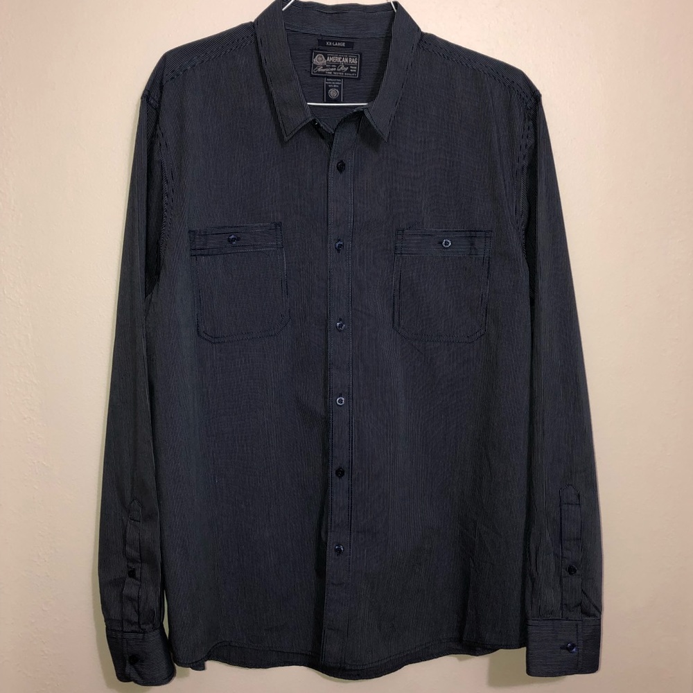 American Rag Cie LS button casual shirt, tag XXL